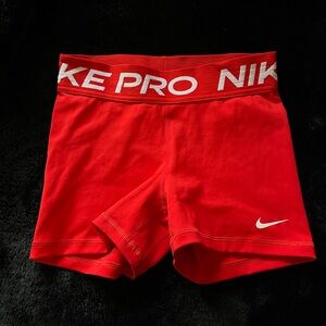Nike Pro Dri-FIT Red Shorts